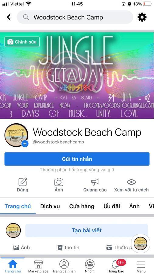 Woodstock Beach Camp Hien Hao Eksteriør bilde