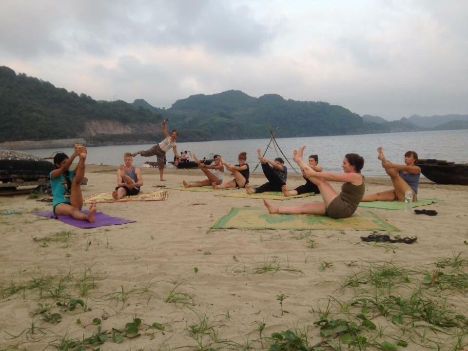 Woodstock Beach Camp Hien Hao Eksteriør bilde
